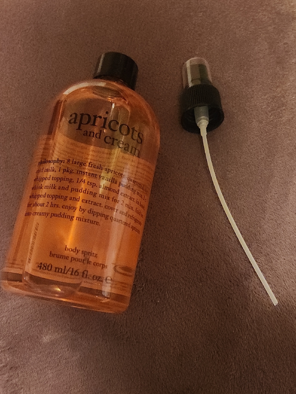 "NEW factory sealed"!! Philosophy Apricots and Cream Body Spritz